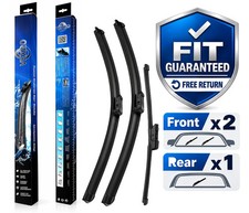 For SKODA Karoq 2017-2024 Front Rear Windscreen Wiper Blades x3 26"18"13"