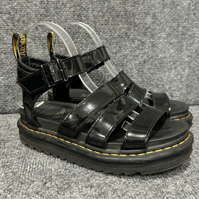 Doc Martens Blaire leather platform sandals women's size 6 goth