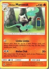 Alolan Marowak Rare SM - Forbidden Light 12/131 NM - Pokemon