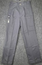 Haggar Great American Khakis Men 30x32 Charcoal Pleated Classic Fit NWT Cotton