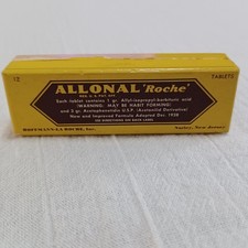 Rare Vintage 1930s Roche Allonal Pharmaceutical Box Medical Ephemera Advertising