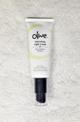 Olive Natural Skincare Nourishing Night Cream 1.52 oz. Made In New Zealand