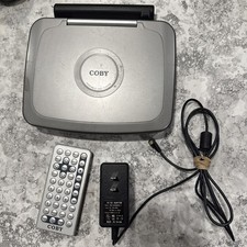 Coby TF-DVD7005 Portable DVD Player 7" LCD Screen Silver w/ Power adapter Remote