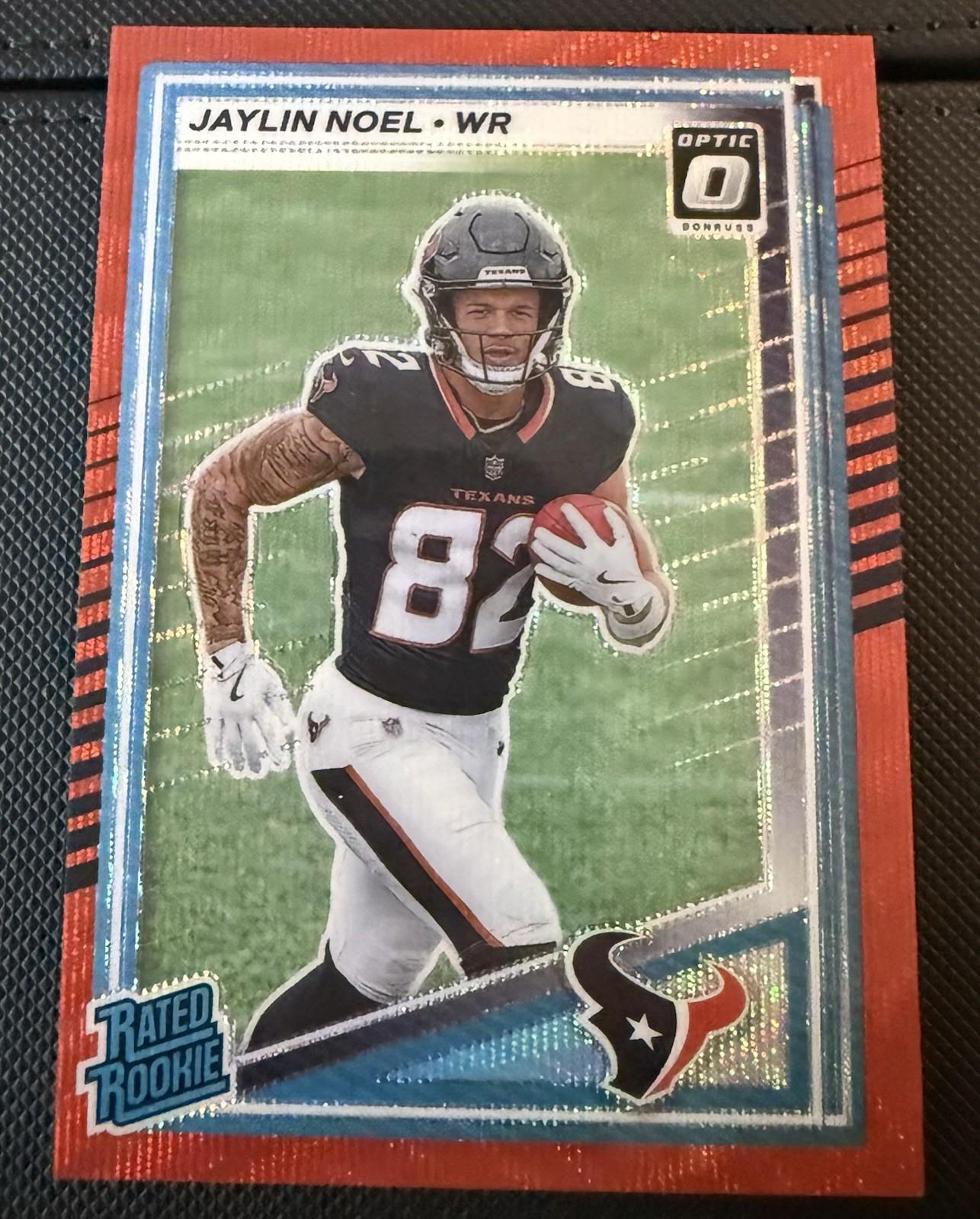 2025 Panini Donruss - Rated Rookie Jaylin Noel #324 Optic Preview Red Wave Prizm