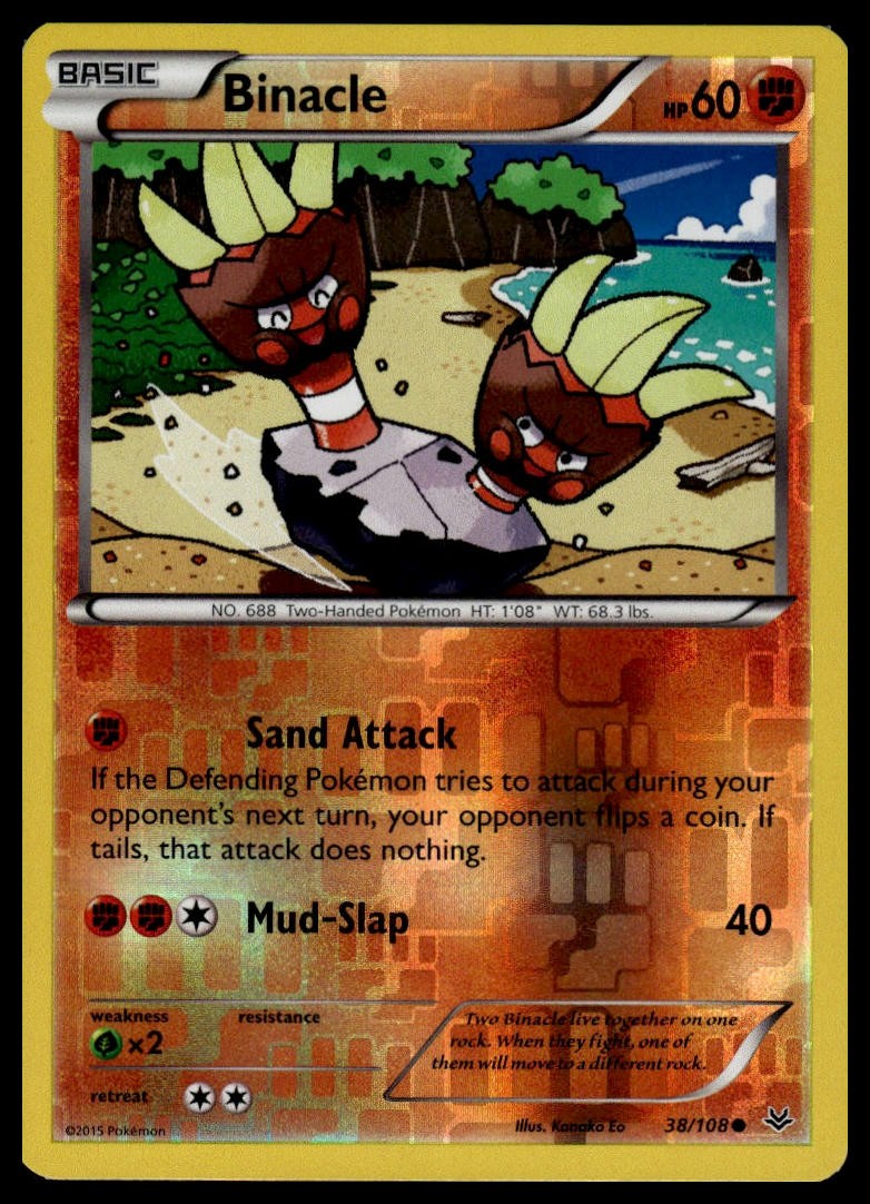 Binacle #38/108 XY - Roaring Skies tcg Pokemon