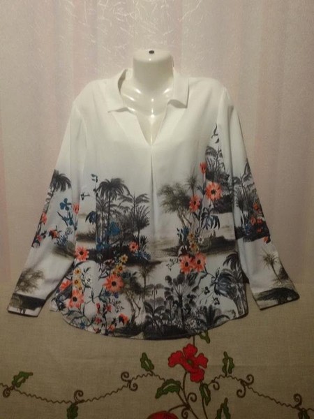 Women Phase Eight Shirt White 48 / 4XL / 56