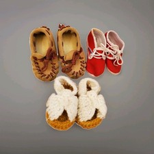 Baby Shoes Lot Moccasins Sandals Tennis Shoe Infant Leather Slippers 5"