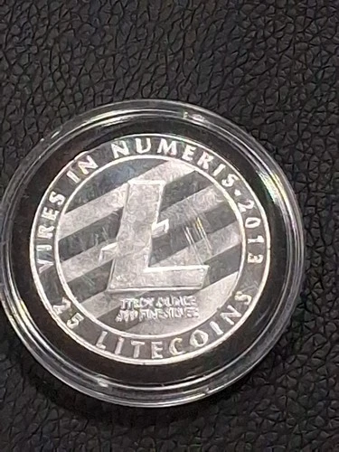 2018 ~ LITECOIN CRYPTO SERIES ~ SILVER SHIELD ~ 1oz .999 SILVER ROUND ~ BU