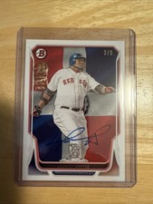 2025 David Ortiz  Bowman Buyback Auto /3 2014 Bowman Red Sox #208 On-Card