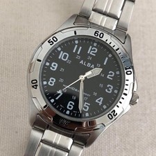 SEIKO ALBA V501-0DA0 Men's Quartz Watch 35mm 20cm Adjustable