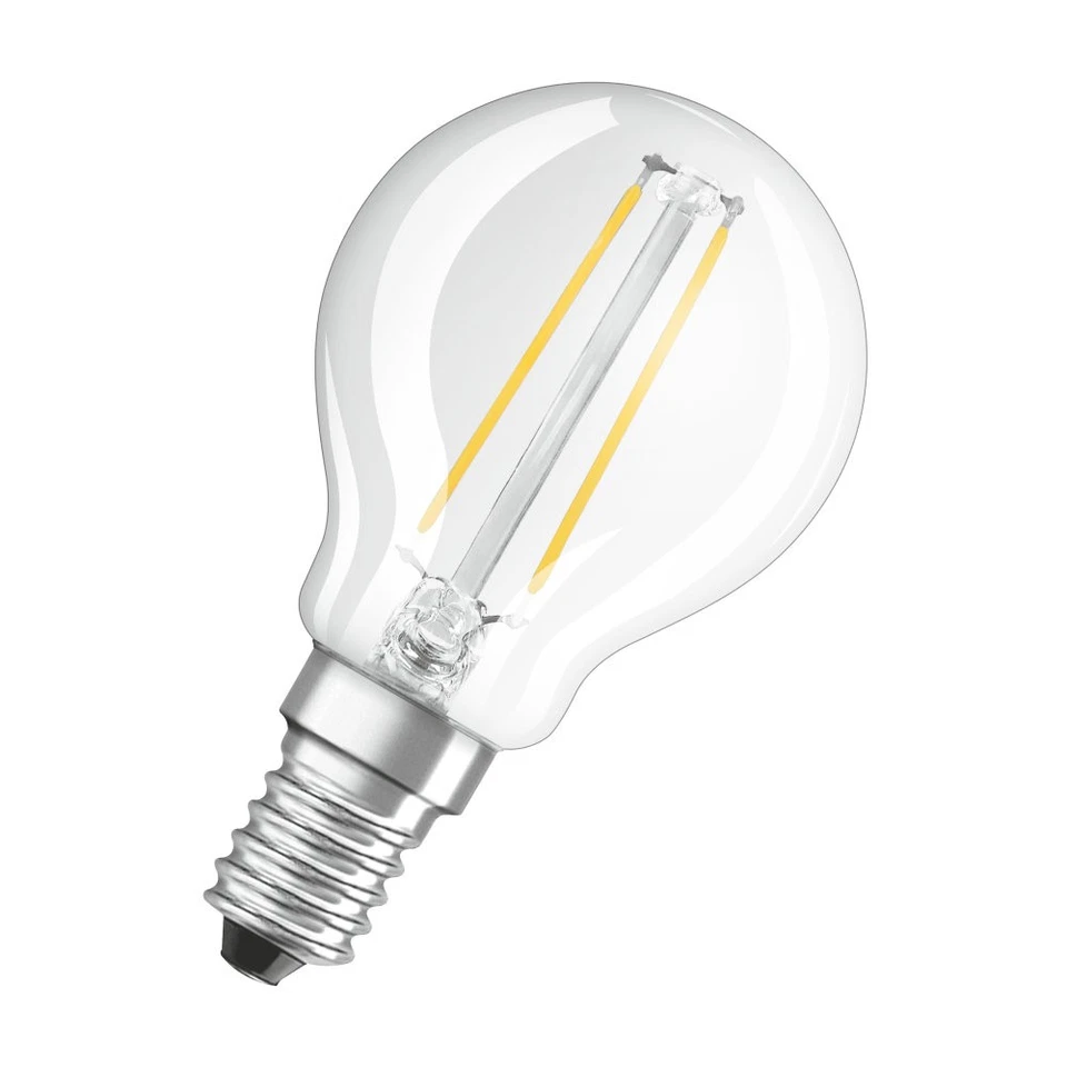 Osram LED Filament Leuchtmittel Tropfen P45 1,5W = 15W E14 klar 136lm warmweiß - Bild 2 von 3