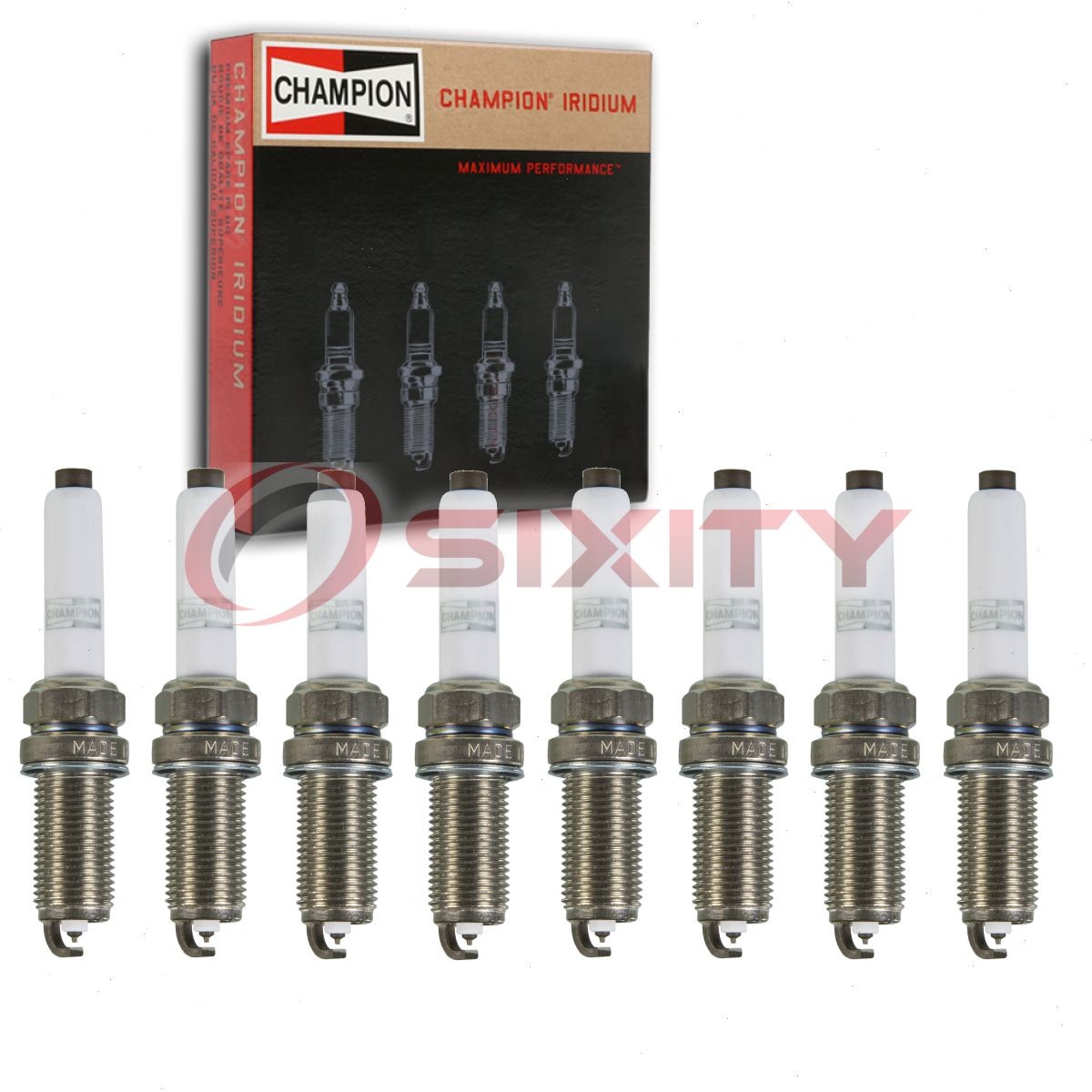 8 pc Champion Iridium Spark Plugs for 2014-2018 Audi RS7 4.0L V8 Ignition pt