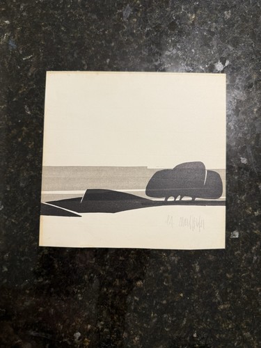 Sitodruk w stylu Werner Berg EA czarno-biały zimowy krajobraz - Zdjęcie 5 z 8