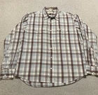 American Eagle Mens Medium Shirt Multicolor Plaid Pearl Snap Western Long Sleeve