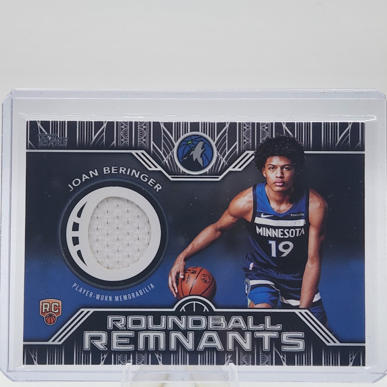 2025 Topps Basketball Roundball Remnants Rookie Joan Beringer #RRR-JB RC