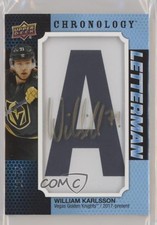 2019-20 Chronology Letterman Letter Relics /25 William Karlsson Patch Auto aw2