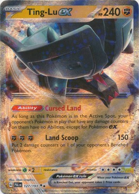 Pokémon TCG Ting-Lu ex Paldea Evolved 127/193 Double Rare Holo