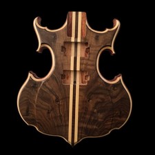 Alembic Style Custom Guitar Body 1 of a Kind Handmade Walnut/Sapele Luthier