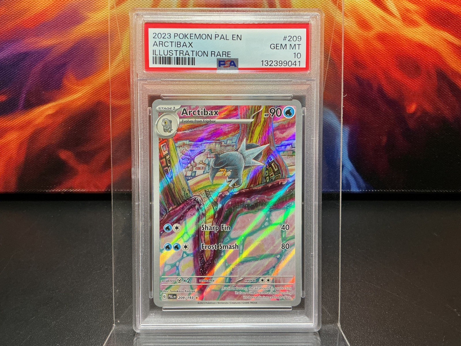 2023 POKEMON PAL PALDEA EVOLVED ARCTIBAX #209 ILLUSTRATION RARE PSA 10 🐦‍🔥
