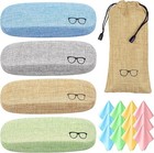 17 Pcs Eyeglass Case Hard Shell Set, Unisex Hard Glasses Case, Large Eyeglasses