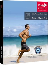 Papel Fotografico Ultra Premium de 8,5 X 11 Pulgadas Papel Fotografico Brillante