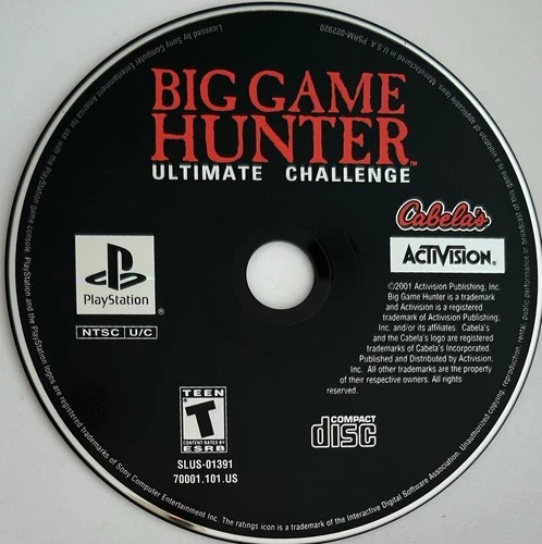 Cabela's Big Game Hunter: Ultimate Challenge (PS1) DISC ONLY | NO TRACKING, M426