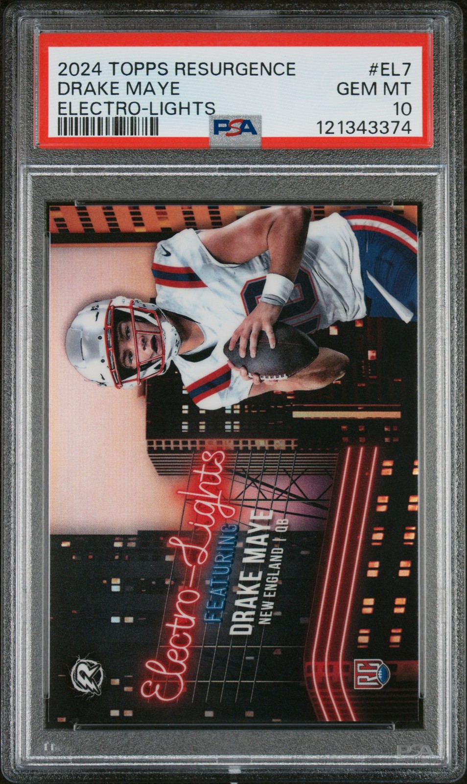 2024 TOPPS RESURGENCE ELECTRO-LIGHTS #EL7 DRAKE MAYE PSA 10