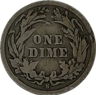1897-S Barber Silver Dime in a SAFLIP® - VG- (Good+)