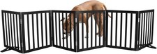 Dog Gate Indoor, Freestanding Dog Fence for The House, Doorways 24" H 6 Panels
