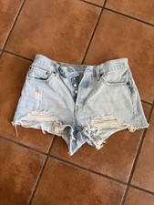 Levi s 501 jean shorts women s 29 Vintage Style Ripped Denim Shorts