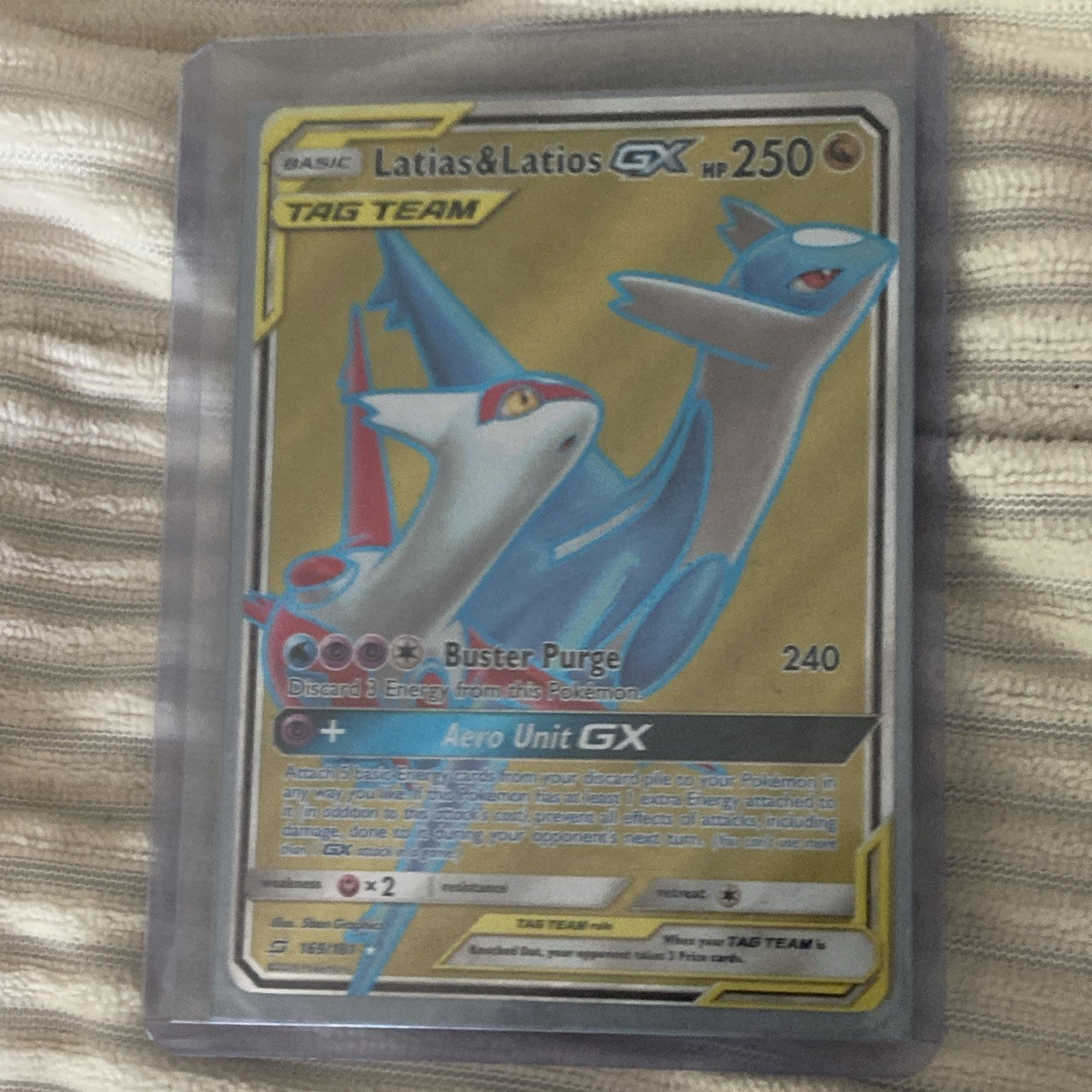 Latias & Latios GX TAG TEAM (Full Art) 169/181 Sm-Team Up Ultra Rare Holo