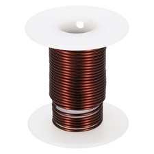 15 AWG 2 oz Magnet Wire, Enameled Copper Winding Wire with Shaft, Brown