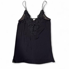 Y2k whimsigoth fairy black lace-trim mini slip dress In Bloom size Medium