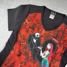 Nightmare before Christmas Scrub Top Small Cherokee Tooniforms Jack Sally NWT
