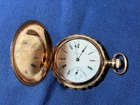 Vintage Waltham Seaside Pocket Watch Size 0 in Double-Hunter 25-Year GF Case