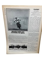 1975 Minolta SR-T Camera Motocross Vintage Print Ad