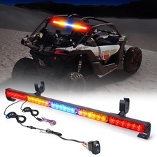 Xprite 30 Inch UTV RZR LED Chase Strobe Light Bar, w/Running Turn Signal Brak...