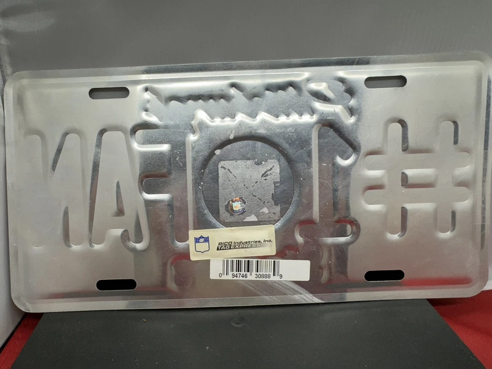 NFL AFC PITTSBURGH STEELERS #1 FAN METAL PLACA DE MATRÍCULA DE AUTO EN RELIEVE Foto 2 de 2