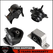 4pcs Engine Motor Mount Kit A4504 A4506 A6596 A6597 For 2002-06 Honda CR-V 2.4L