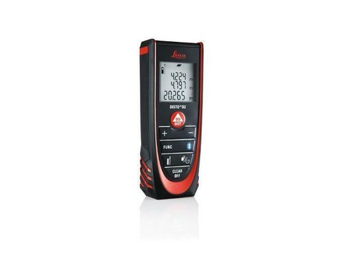 Leica Disto D2 100m/330ft Laser Distance Measure with Bluetooth 4.0, Black/Red - Picture 8 of 13