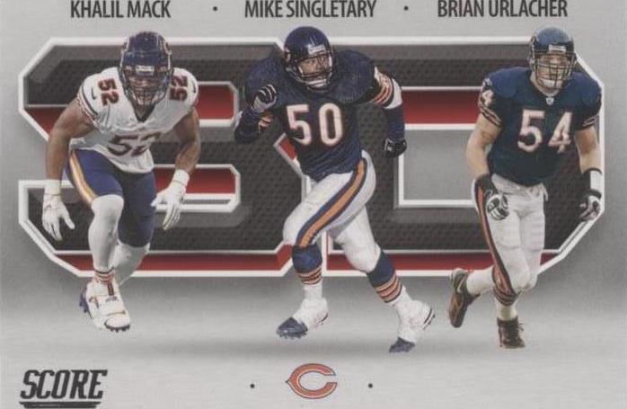 2021 Score Brian Urlacher Khalil Mack Mike Singletary #3D1 - 1 of 2