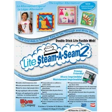 The Warm Company Lite Steam-A-Seam 2 Double Stick Fusible Web - 9"x12" (5pk)