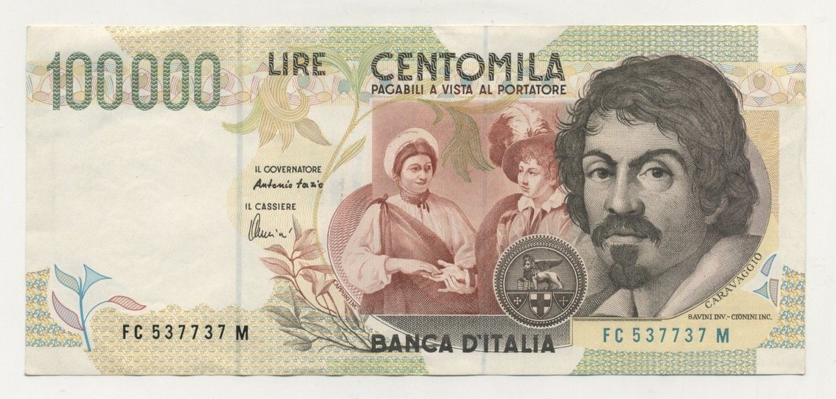 Italy 100000 Lira 6-5-1994 Pick 117.a XF- Circulated
