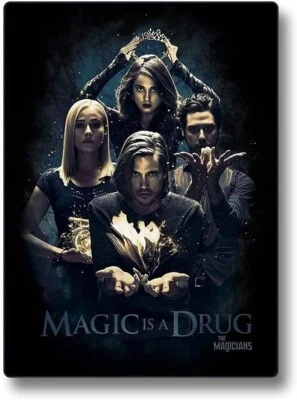 JUST FUNKY The Magicians Magic Is A Drug 45" x 60" Fleece Throw Blanket New