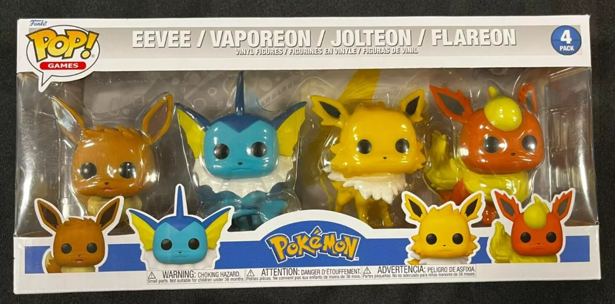 Funko Pop! Games Pokemon Eevee, Vaporeon, Jolteon and Flareon 4