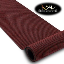 Hall Runners DOOR MATS GIN Liverpool lines red rubber Non-Slip width 80-400 cm