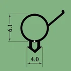 Black UPVC window and door bubble gasket, seal, rubber, RP2240. Various Lengths