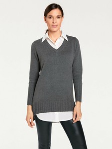 jumper with blouse insert