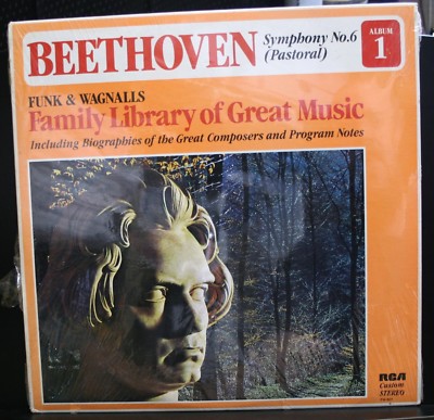 NEW RECORD BEETHOVEN SYMPHONY NO.6 PASTORAL FAMILY LIBRARY OF GREAT MUSIC GROVES