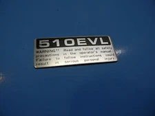 ECHO 510EVL STICKER DECAL  ---   BOX 578 H
